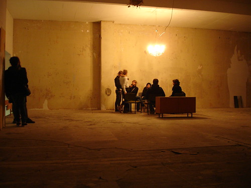 DEO Partylocation in einem ehemaligen Fitnessstudio. Dezember 2006