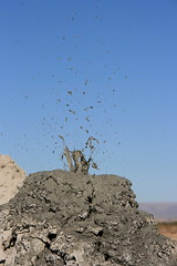Mud pots / mud volcanoes at the Salton Sea