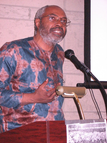 Abayomi Azikiwe, editor of the Pan-African News Wire, at the MLK Conference held on Sat., April 5, 2008 in Detroit. (Photo: Cheryl LaBash). by Pan-African News Wire File Photos