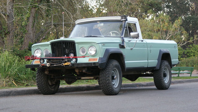 Old jeep pickup truck