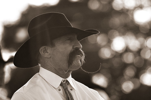 Handlebar Moustache Cowboy