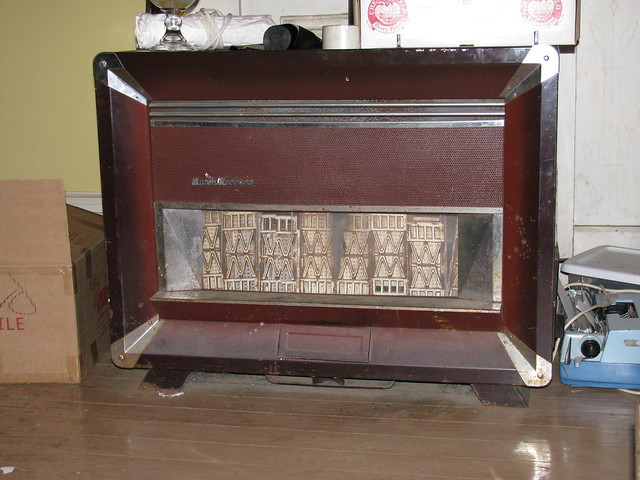living room old gas heater