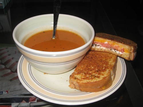 Tomato Soup and Grilled Cheese... The Perfect Remedy for the Common Cold
