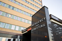 hospital emergency room sign