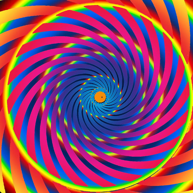 Hypnotic whirlepool spiral