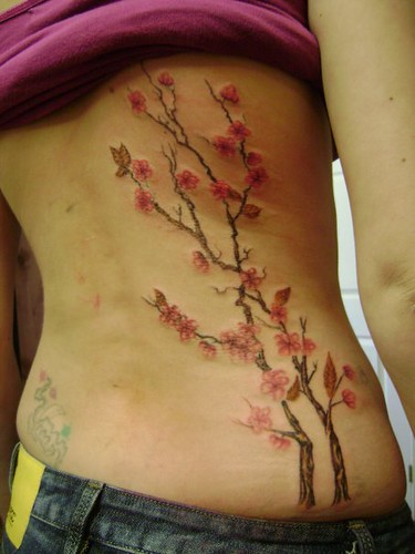 apple blossoms tattoo