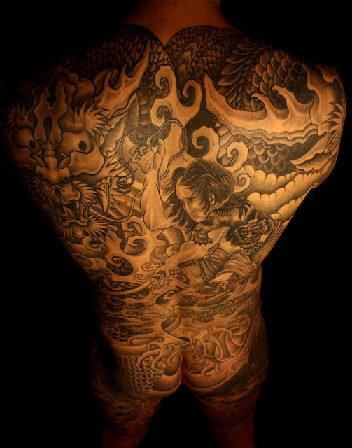 Yakuza Tattoo by T gl s Istv n tuskevartattooartblogspotcom 