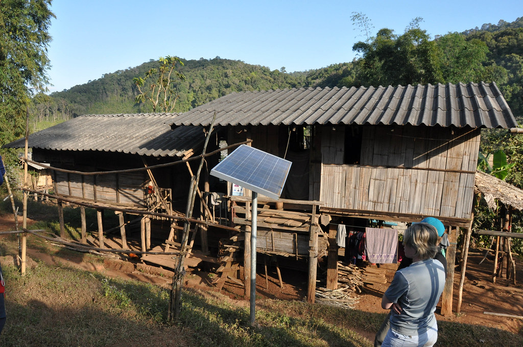 New solar panels in Thai village
