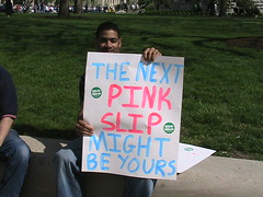 sign: the next pink slip might be yours