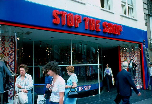 1976 - London - Ruth at Stop The Shop