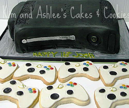 Xbox 360 Cake and Cookies