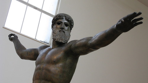 Zeus of Artemision, copper (ca. 460 B.C.)
