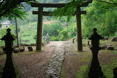 Japanese shrine, a shrine gate on a moutain —nash1011 (Flickr.com)