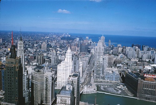 The Skyline of the Summer of 1960 - Chicago, Illinois