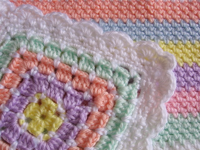 How do you crochet an edging on a flannel baby blanket? - Yahoo