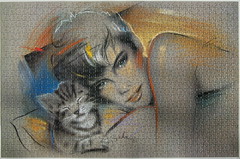Woman and Cat - New challenge