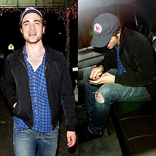 Robert Pattinson partying all night