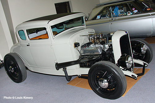 Kirby Kennedy's traditional style Model A hot rod displayed at the 2008 