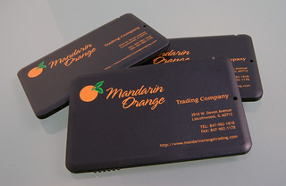Mandarin Orange Card Disk USB Drives