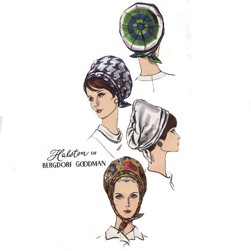 Vintage 1960's Halston Hat Turban Sewing Pattern