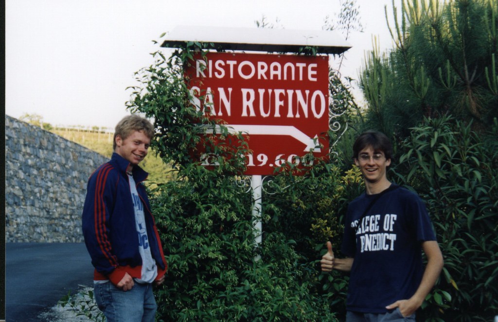 Italy My favorite restaurant in the world's sign with dusty &