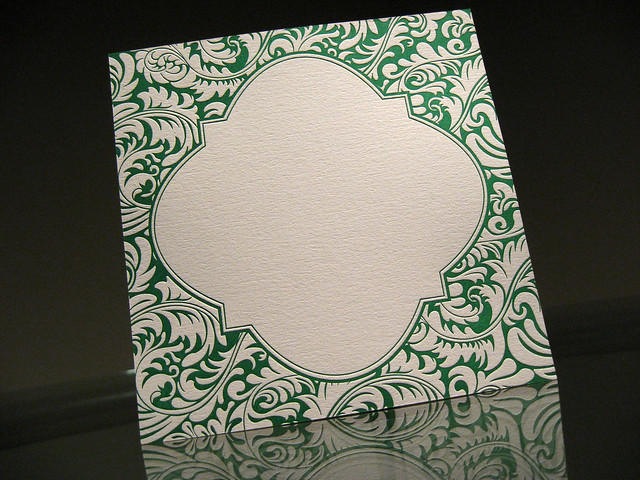 Florence Letterpress Wedding Invite This is a new invitation that is being
