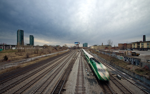 green, train, blur, motion