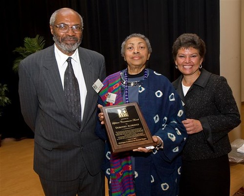 Abayomi Azikiwe, editor of the Pan-African News Wire, Dorothy Alrdridge of MCHR and Dr. Brenda Bryant of Marygrove College at the MCHR Annual Dinner on April 19, 2009. by Pan-African News Wire File Photos
