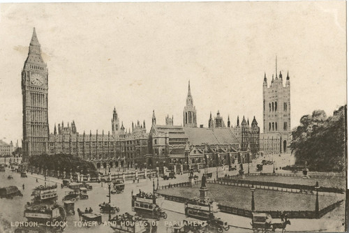 London- Clock Tower And Houses Of Parliament