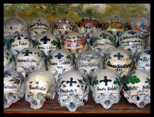 Hallstatt beinhaus skulls