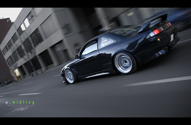 Photoshoot from a little while ago of a Nissan S14 in downtown Calgary