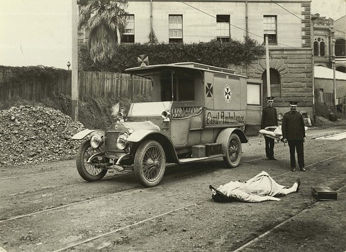Ambulance training exercise, 1923