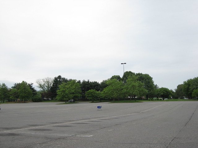 Lone Shopping Cart in the Parking Lot at the Burlington County Mall