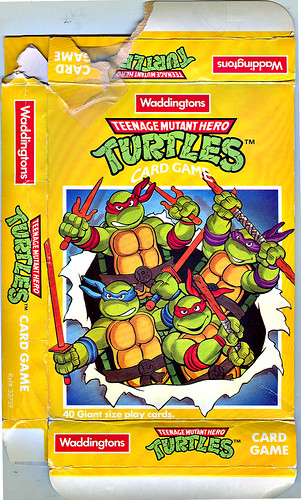 Waddingtons "Teenage Mutant Hero Turtles" { TMNT } Card Game i  (( 1990 ))