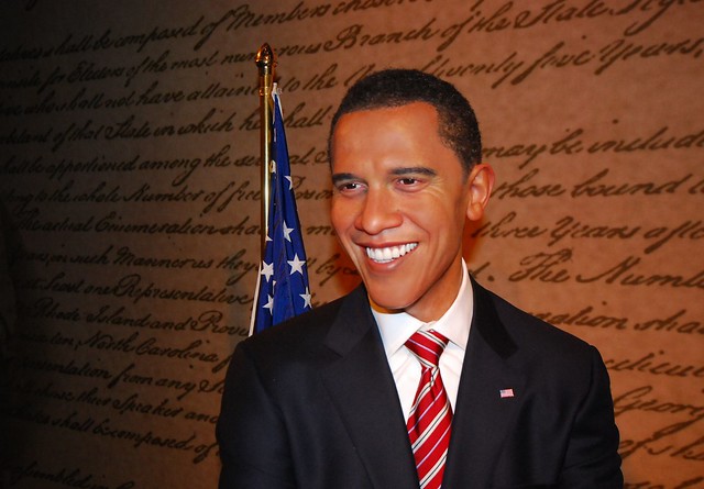President Obama meets Madame Tussaud Yup it doesn't take long to make it