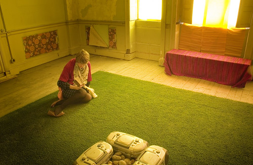 Indoor Lawn - Brian Eno Speaker Flowers Sound Installation at Marlborough House