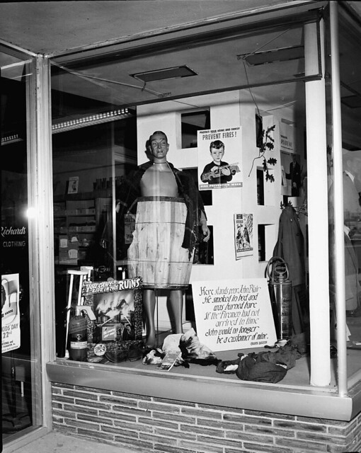 1954 FIRE PREVENTION WINDOW DISPLAY