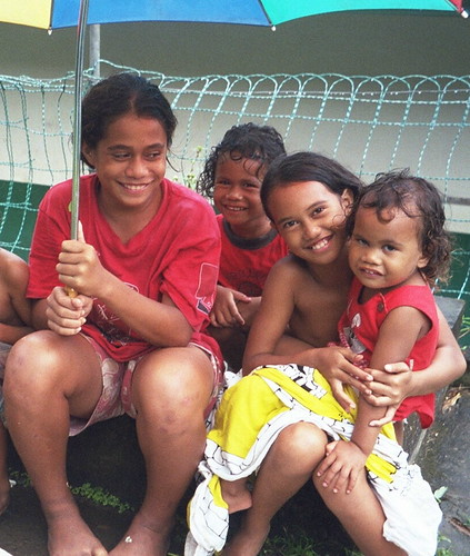 Children, Hanavave, Fatu Hiva, Marquesas