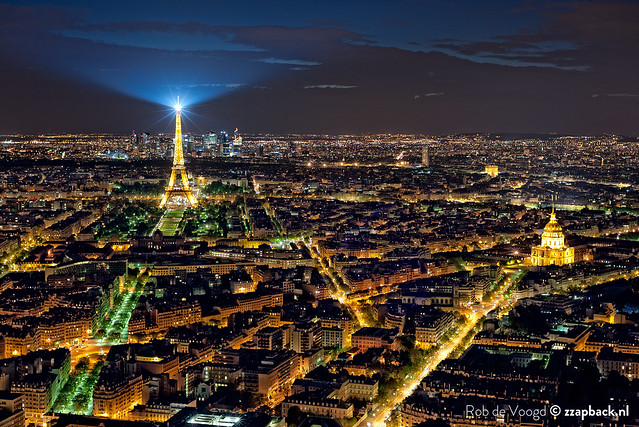 Paris de la Tour Montparnasse / Tour Eiffel / Eiffeltoren