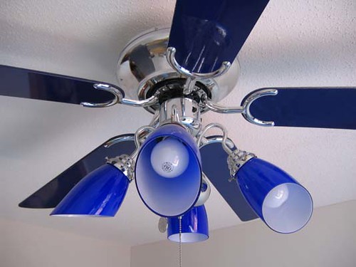 cobalt blue ceiling fan/light | Flickr - Photo Sharing!