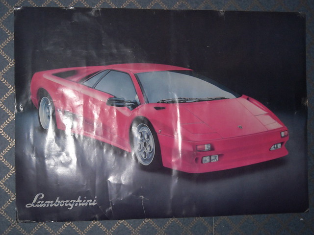 An old Lamborghini poster Didn't get time to go out today Thursday 26th 