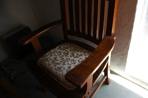 Old wooden Spanish chair, Serena Hotel, San Bruno, Baja California Sur, Mexico _1849 by Wonderlane