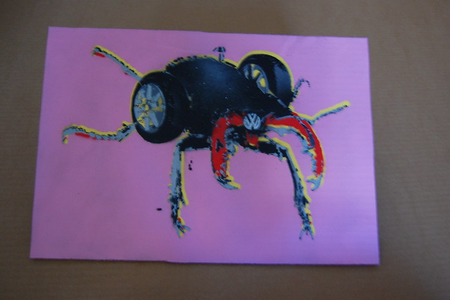 A series of Beetle stencils I made essentially a take on pimping the VW 