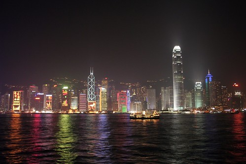 Victoria Harbour Lights, Chinese New Year, Hong Kong