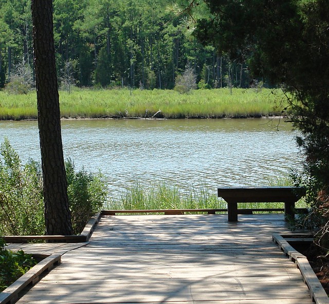 The park and trail system is designed to maximize water views and water access.