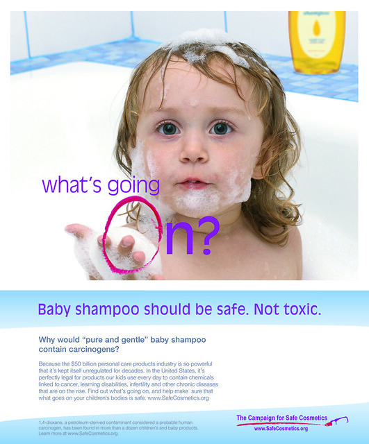 Baby shampoo should be safe. Not toxic.