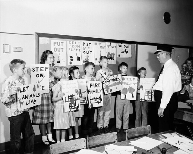 1951 LEWIS AND CLARK SCHOOL - FIRE POSTERS