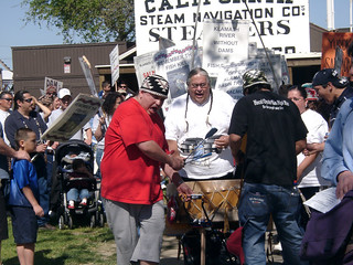 Drummers at Protest for Klamath Salmon