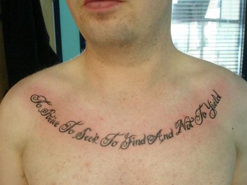 Writing Tattoo Done Heaven'n' Hell Tattoos Piercings in Falkirk 