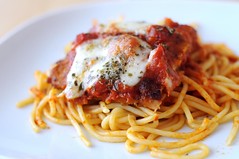 090426 Step-by-step Veal Parmigiana with Spaghettis